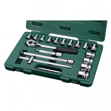 1/2" Dr. Socket 12pt. set 18pcs.