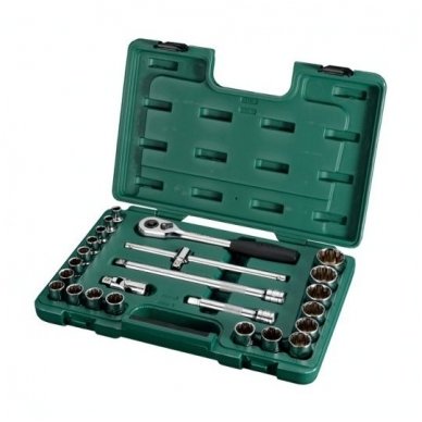 1/2" Dr. Socket 12pt. set 24pcs.