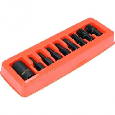 1/2" Dr. Bit socket impact set (SPLINE) 9pcs 1