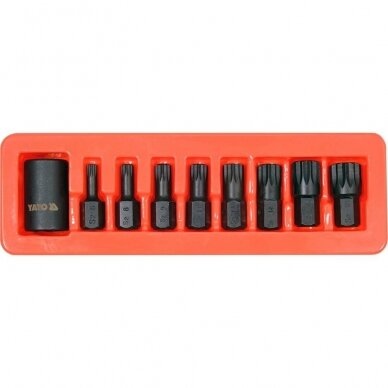 1/2" Dr. Bit socket impact set (SPLINE) 9pcs