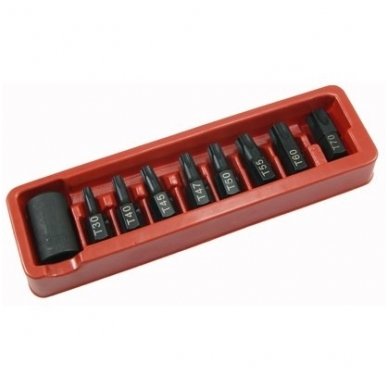 1/2" Dr. Bit socket impact set (TORX) 9pcs.