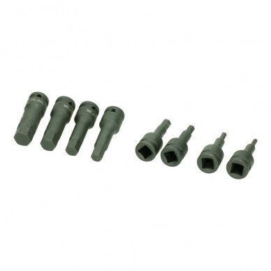 1/2" Dr. Deep bit socket impact set (HEX) 8pcs. 2