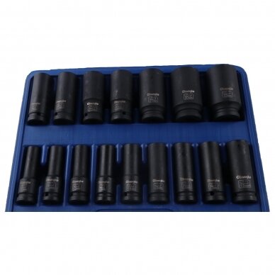 1/2" Dr. Deep bit socket impact set 17pcs