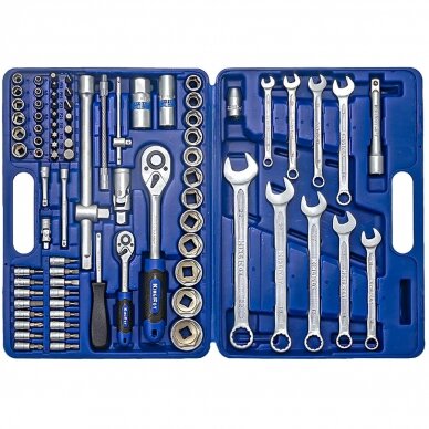 1/4" + 1/2" Dr. Socket wrench set 82pcs. 3