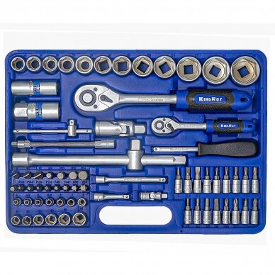 1/4" + 1/2" Dr. Socket wrench set 82pcs. 4