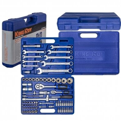 1/4" + 1/2" Dr. Socket wrench set 82pcs. 6