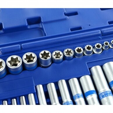 1/4" + 3/8" + 1/2" Dr. E - Socket set 28pcs. 1