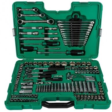 1/4" + 3/8" + 1/2" Dr. Socket wrench set 150pcs. 1