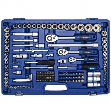 1/4" + 3/8" + 1/2" Dr. Socket wrench set 218pcs. 3