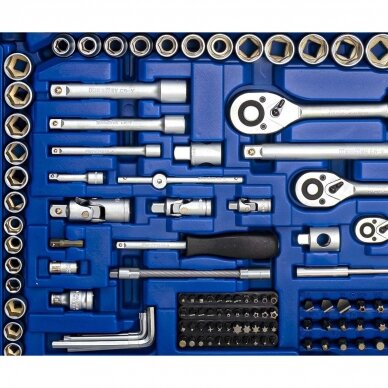 1/4" + 3/8" + 1/2" Dr. Socket wrench set 218pcs. 6