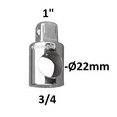 3-way adapter 3/4" - 1"