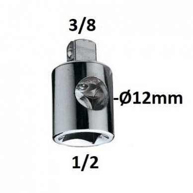 3-way adapter 1/2" - 3/8"