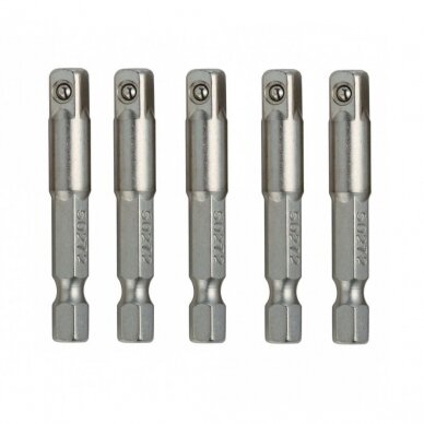 1/4" Dr. Drill socket adapter (5pcs)