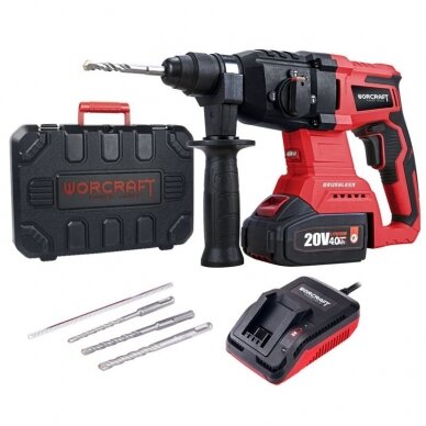 Li-ion Cordless rotary hammer 20V (plastic box)