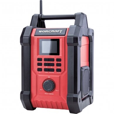 Cordless digital radio with BT 20V LI-ION 1