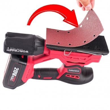 Li-ion Cordless Orbital Sander 94x185mm 20V 14