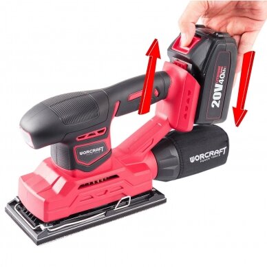 Li-ion Cordless Orbital Sander 94x185mm 20V 12