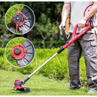 Li-ion Cordless grass trimmer with accessories 20V 7