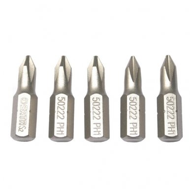 1/4" (6.3mm) Dr PHILLIPS bit, 5pcs.