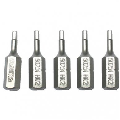 1/4"(6.3mm) Dr IMBUS bit, 5pcs.