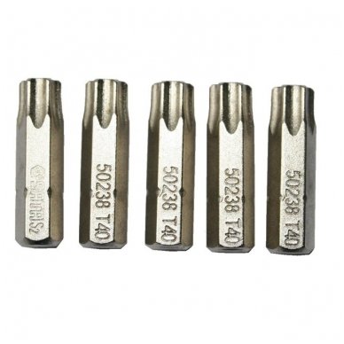 1/4" (6.3mm) Dr TORX bit, 5pcs.