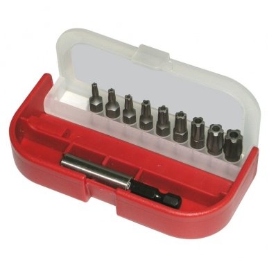 Screwdriver 5-point bit set 9pcs.