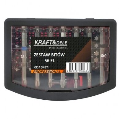 Screwdriver bit set 56pcs with bit holder 2