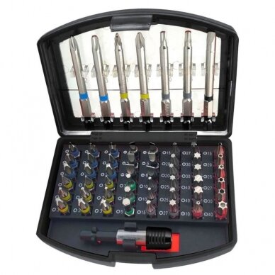 Screwdriver bit set 56pcs with bit holder 1