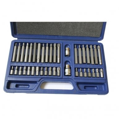 Screwdriver bit set 40pcs. TORX. HEX. SPLINE