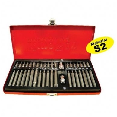 Screwdriver bit set 40pcs. TORX. HEX. SPLINE (S2)