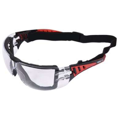 Safety glasses with elastic strap 3