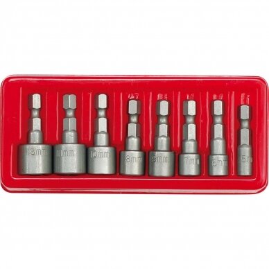 1/4" Nut setter set 8pcs 5-13mm