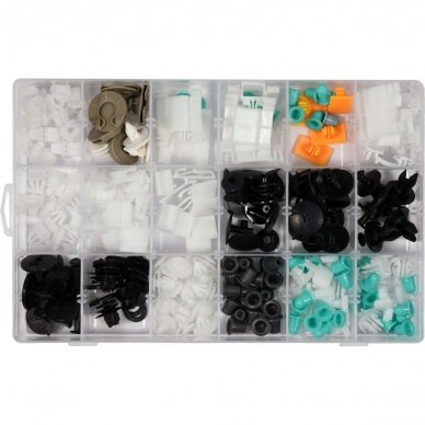 Plastic Push-Type Clip Assortment (160pcs) Audi