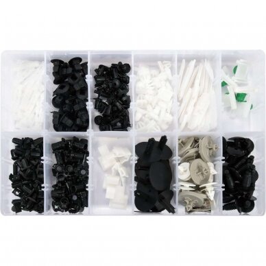 Plastic Push-Type Clip Assortment (255pcs) VW