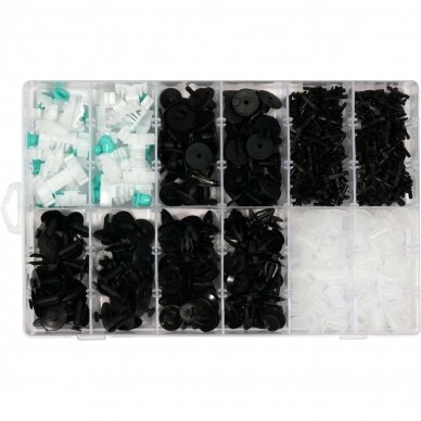 Plastic Push-Type Clip Assortment (290pcs) BMW