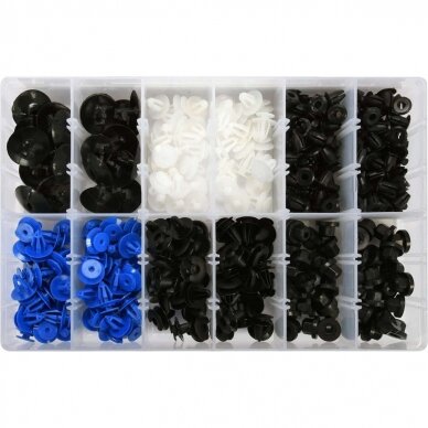 Plastic Push-Type Clip Assortment (300pcs) Opel