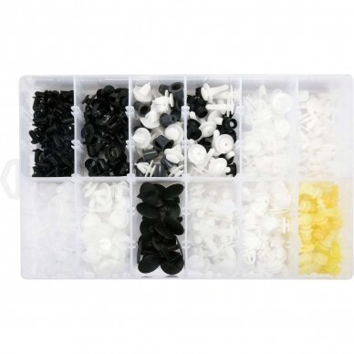 Plastic Push-Type Clip Assortment (345pcs) Peugeot