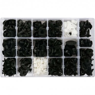 Plastic Push-Type Clip Assortment (408pcs) Nissan