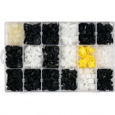 Plastic Push-Type Clip Assortment (418pcs) Honda