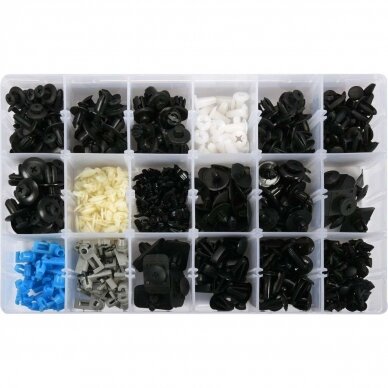 Plastic Push-Type Clip Assortment (475pcs) Mazda