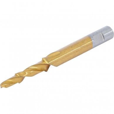 Step drill titanium-nitride for glow plugs 4