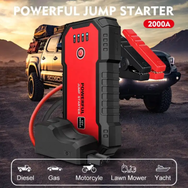 Multifunctional jump starter and charger 12V 2000A 20Ah 2