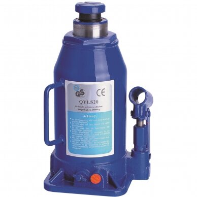 Hydraulic bottle jack, 20t TUV