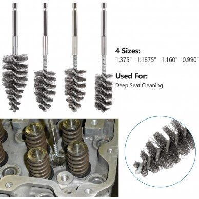 Dyzelinių purkštukų lizdų valymo rinkinys 17vnt. 4