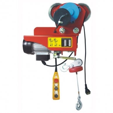 Electric chain hoist with moving trolley 1200kg. Double hook