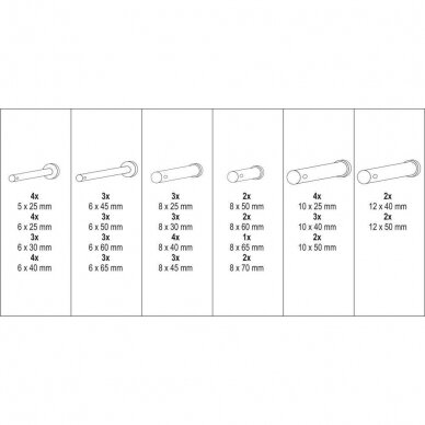 Security bolts with head 60 pcs 3