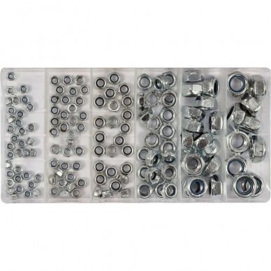 Self locking nuts set M5-M12 146pcs