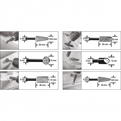 Milling cutter set (6pcs) 1