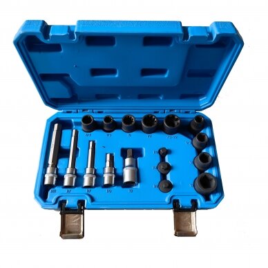 Brake caliper socket and bit socket set 17pcs 2