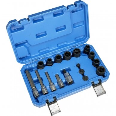 Brake caliper socket and bit socket set 17pcs 1